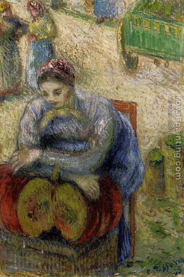 Camille Pissarro : Pumpkin Merchant